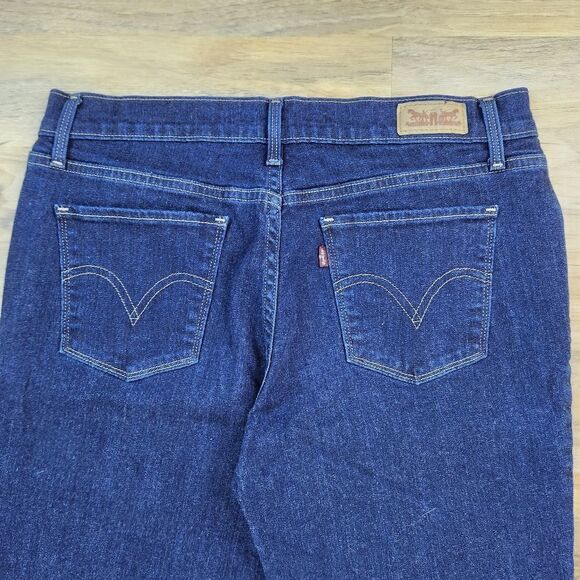 💛Levi's 515 Dark Blue Wash Bootcut Jeans Size 10/30 - Picture 6 of 10